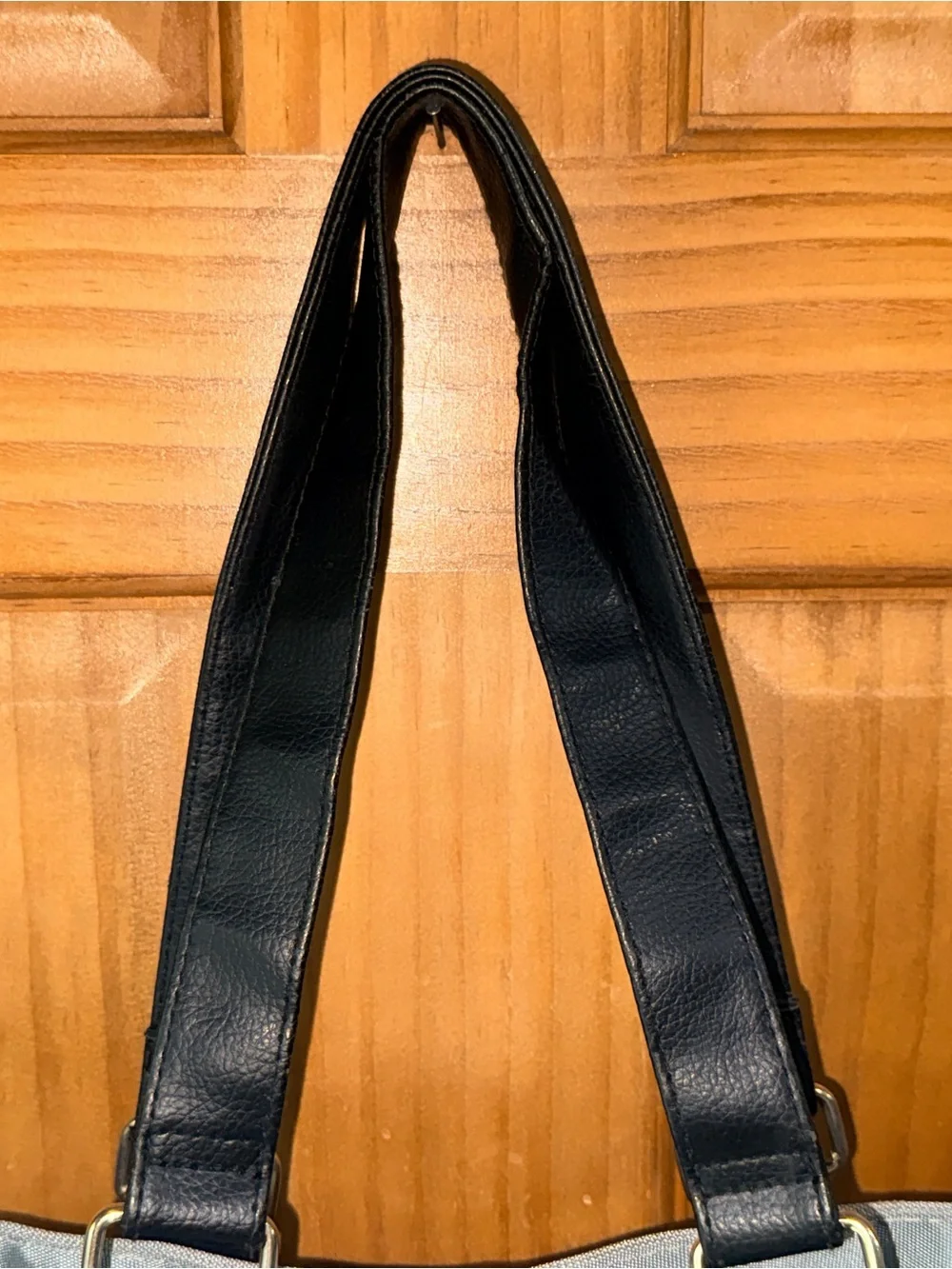 Calvin Klein Silver and Black Colorblock Tote- -EC - see pics for measurements
